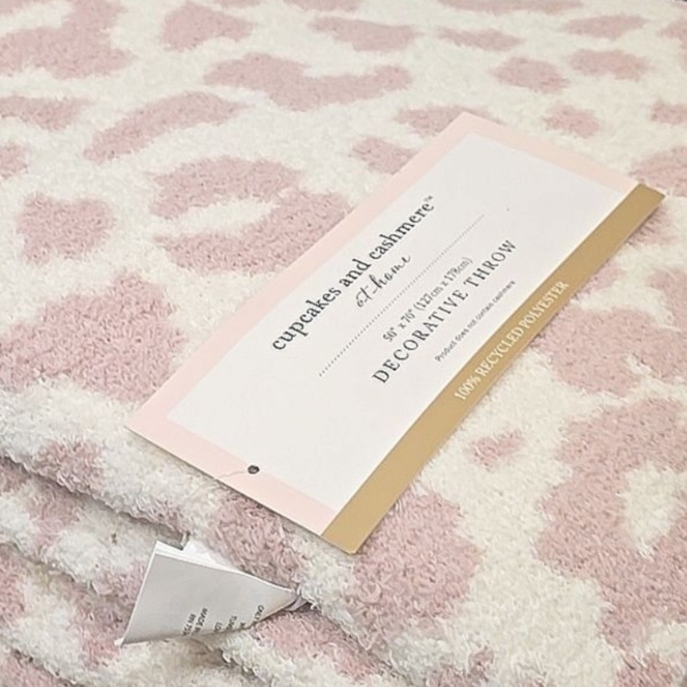 Pink Leopard Blanket Throw
